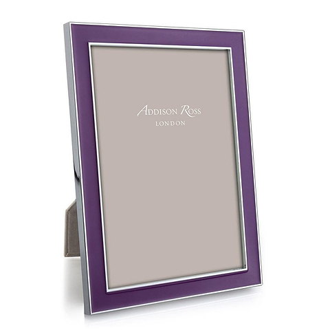 Purple Enamel & Silver Frame - Addison Ross Ltd UK