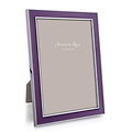 Purple Enamel & Silver Frame