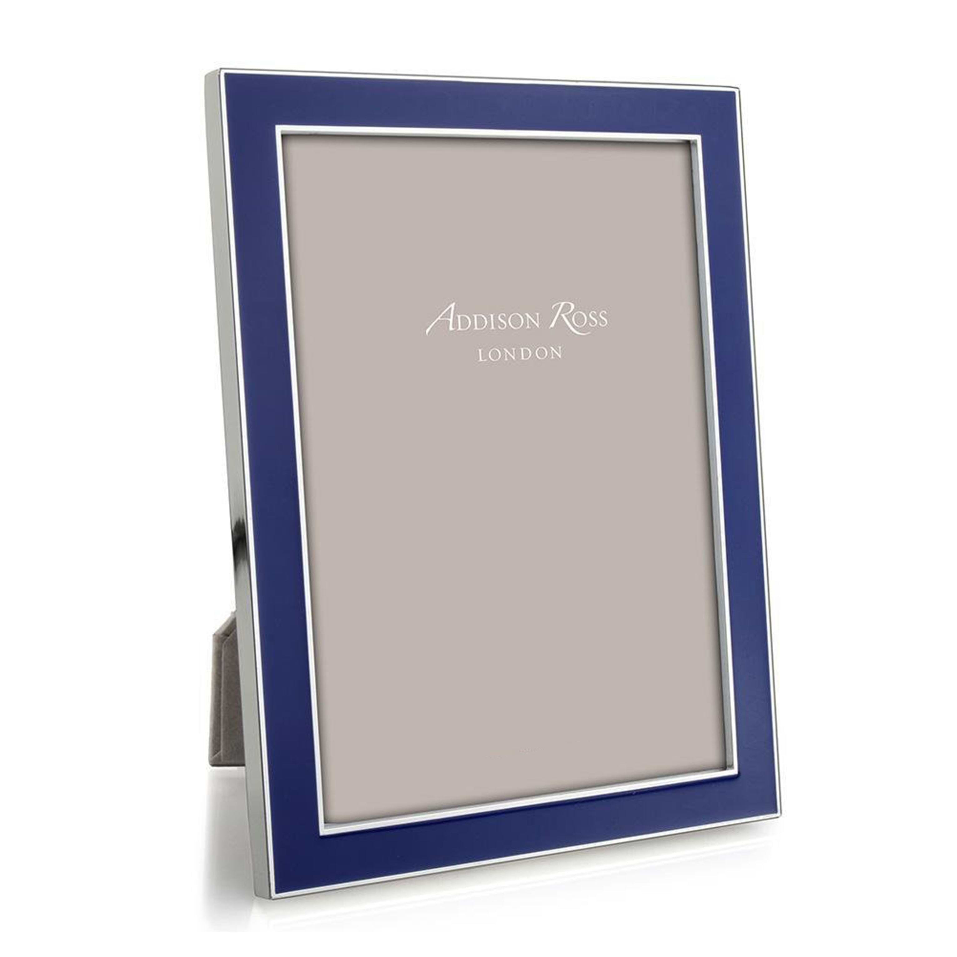 Royal Blue Enamel & Silver Frame - Addison Ross Ltd UK