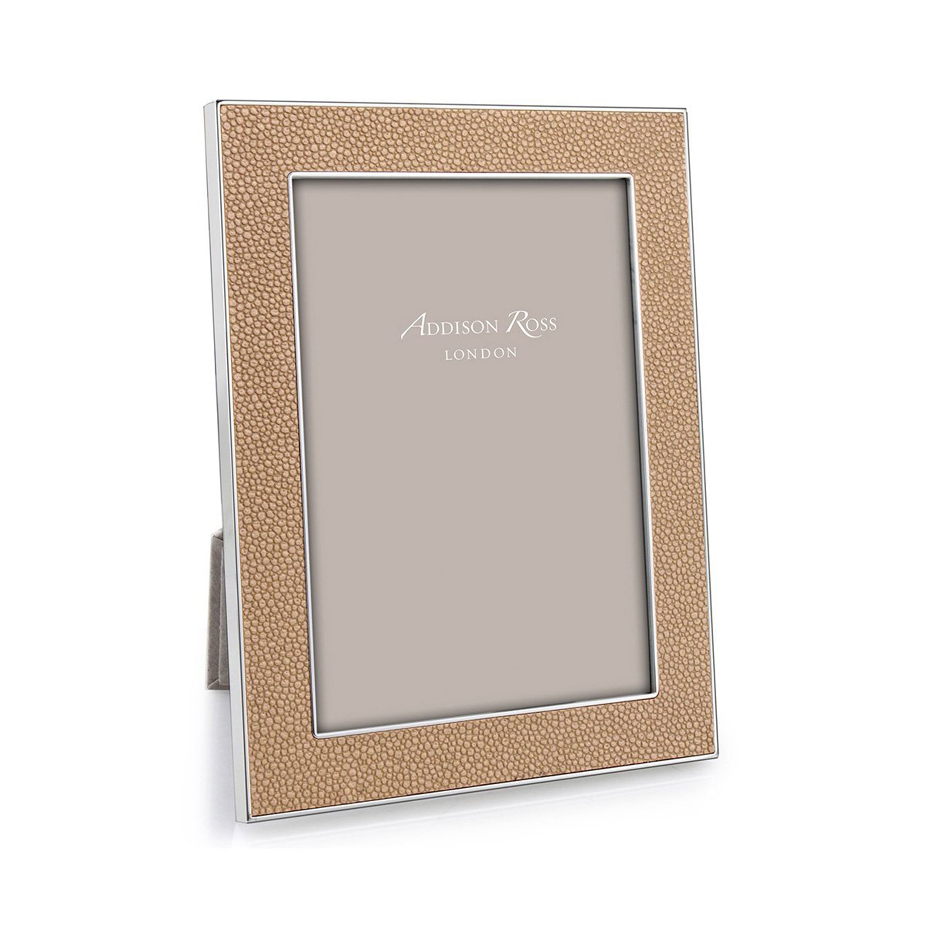 Sand Shagreen & Silver Frame - Addison Ross Ltd UK