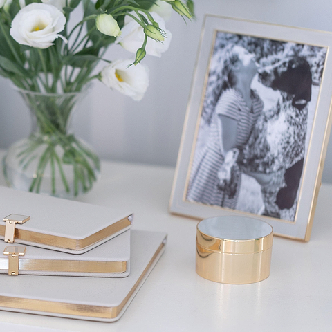 Chiffon & Gold Trinket Pot - Addison Ross Ltd UK
