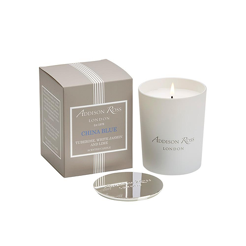 China Blue Scented Candle - Addison Ross Ltd UK