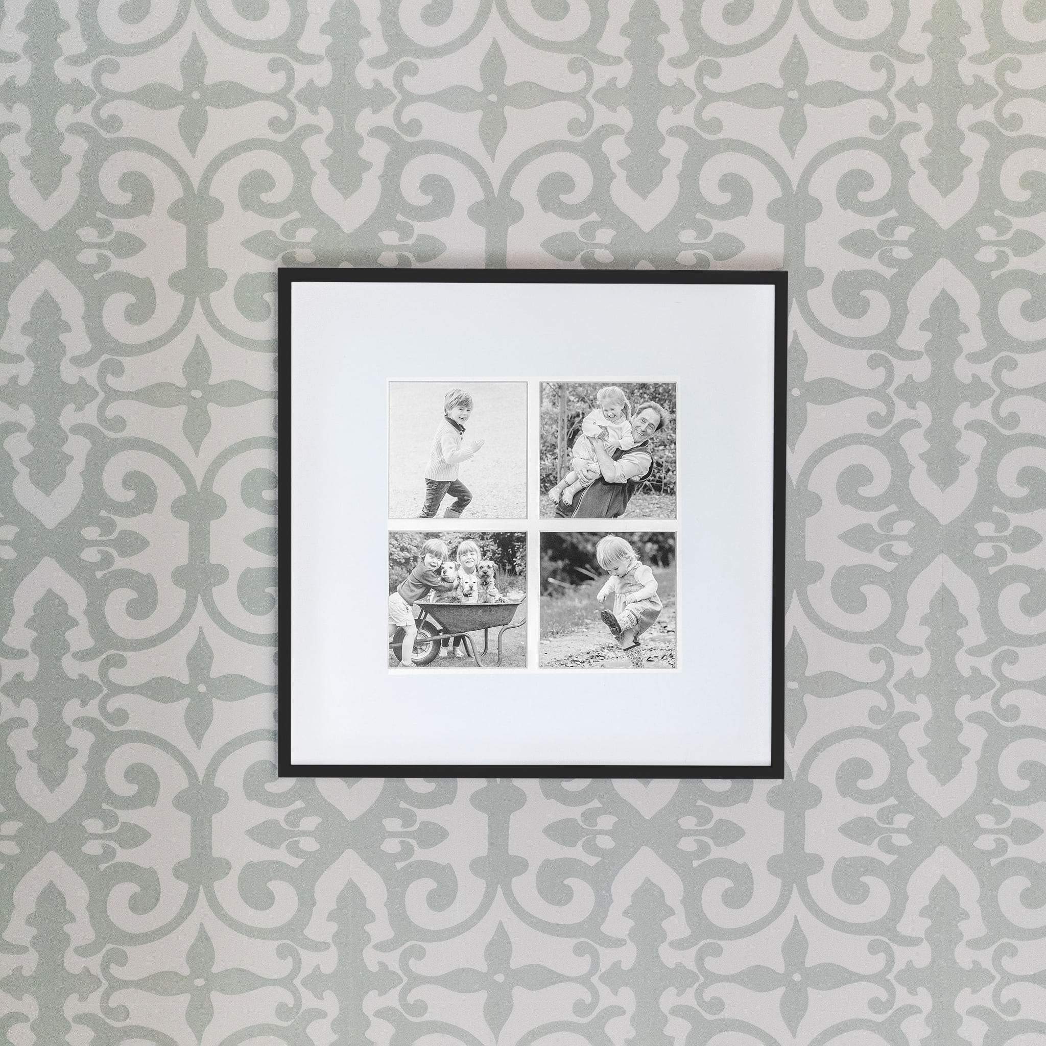 Four Aperture Black Wall Hanging Frame - Addison Ross Ltd UK