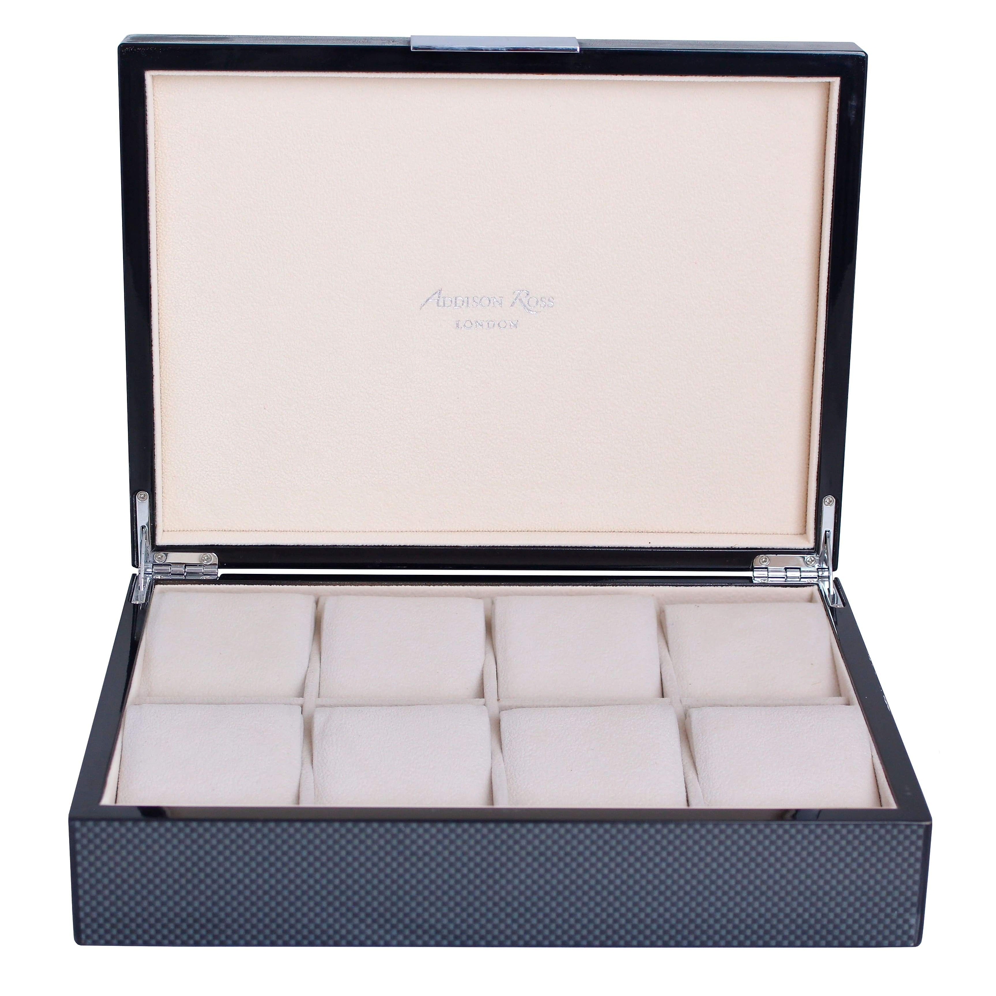 Large Carbon Fibre Watch Box - Addison Ross Ltd UK