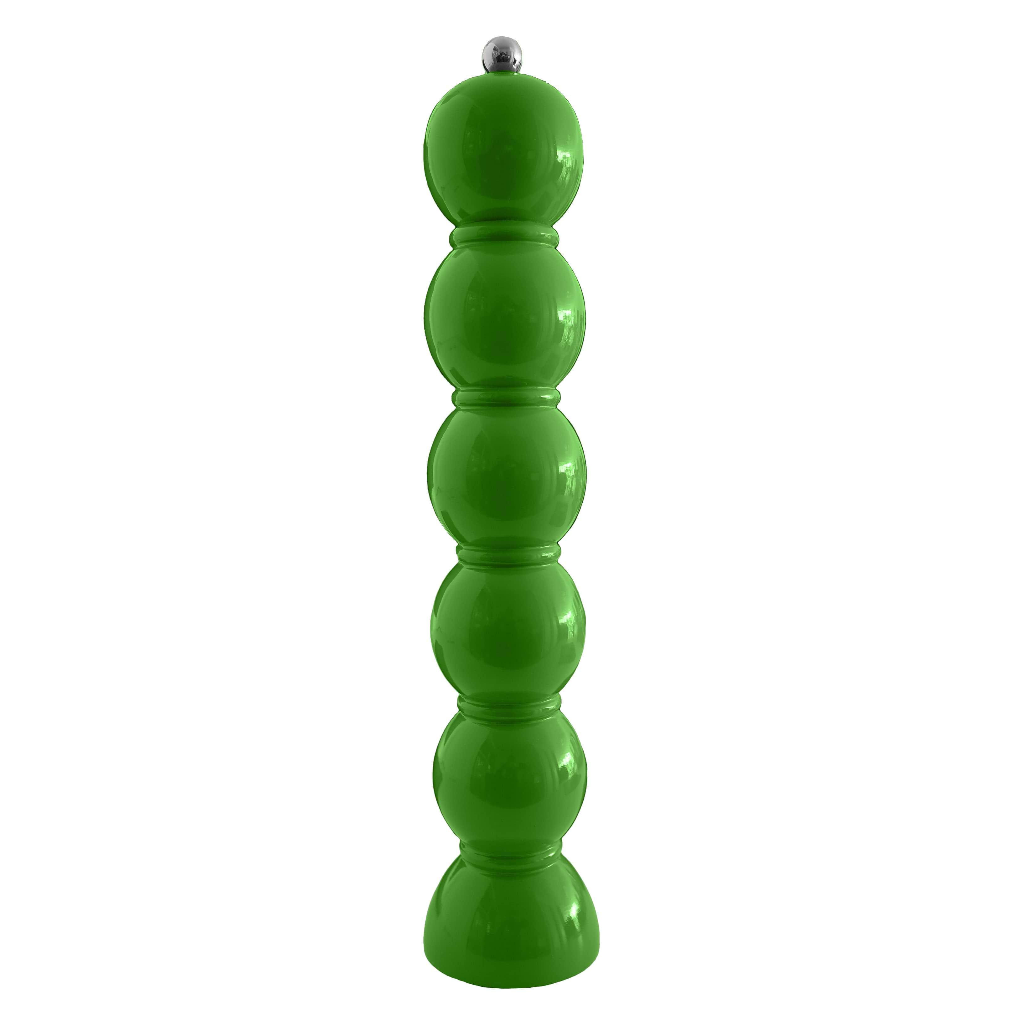 Leaf Green Lacquer Grande Bobbin Salt & Pepper Grinder - Addison Ross Ltd UK