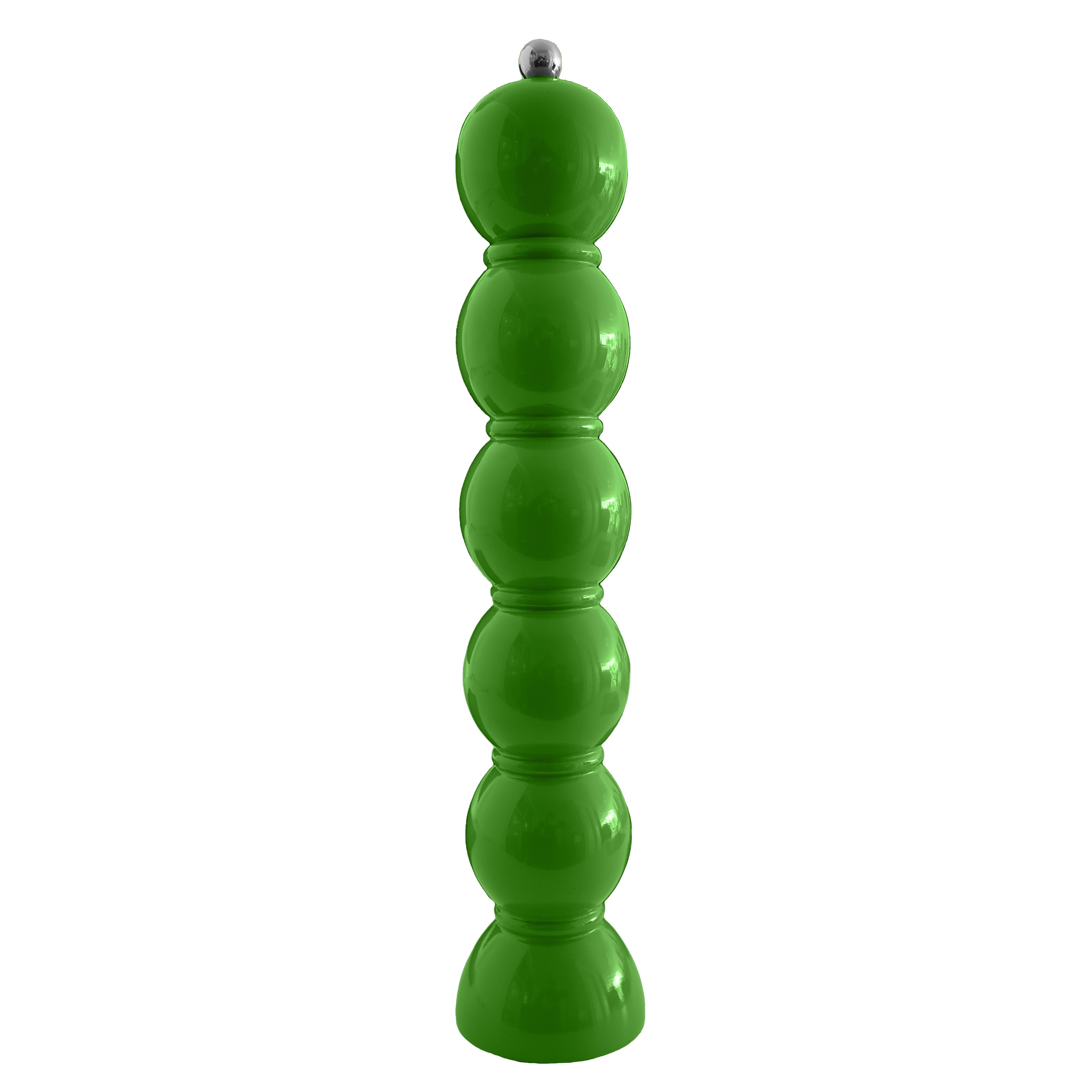 Leaf Green Lacquer Grande Bobbin Salt & Pepper Grinder - Addison Ross Ltd UK