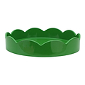 Leaf Green Small Round Scallop Tray
