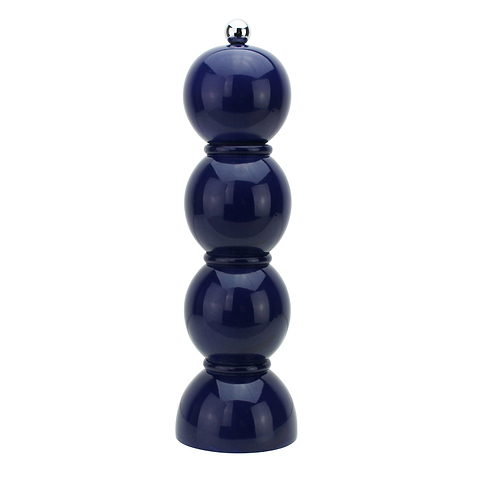 Navy Lacquer Bobbin Salt or Pepper Mill Grinder - Addison Ross Ltd UK