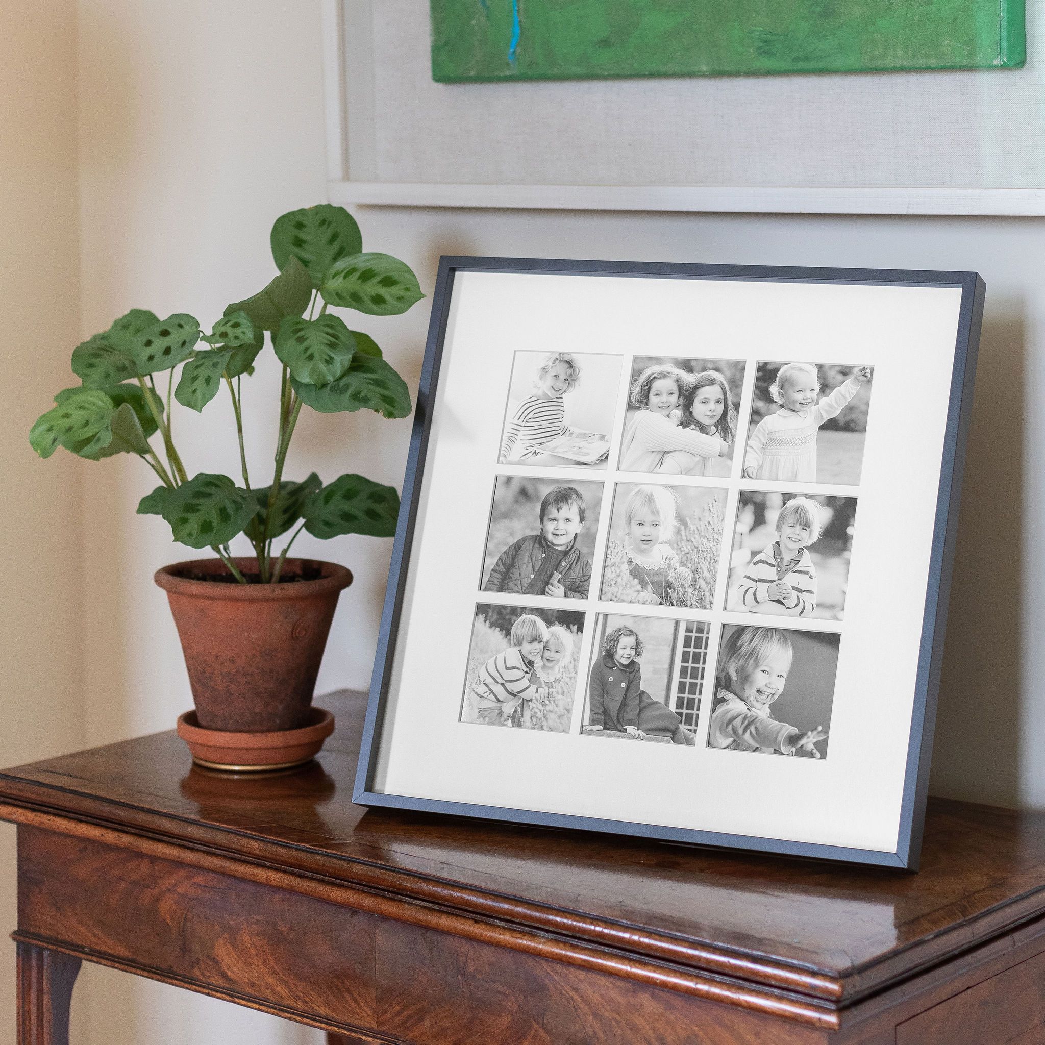 Nine Aperture Black Wall Hanging Frame - Addison Ross Ltd UK