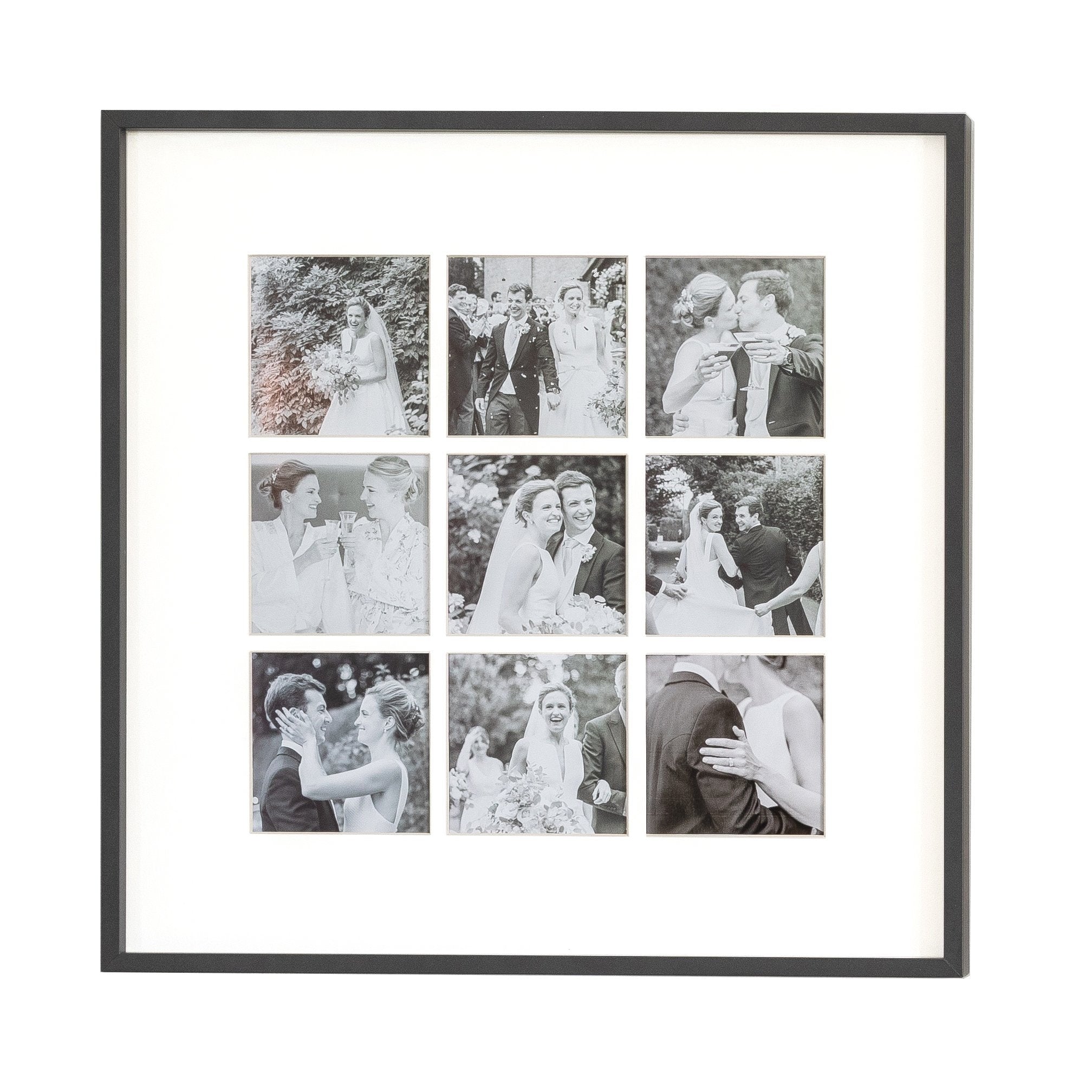 Nine Aperture Black Wall Hanging Frame - Addison Ross Ltd UK