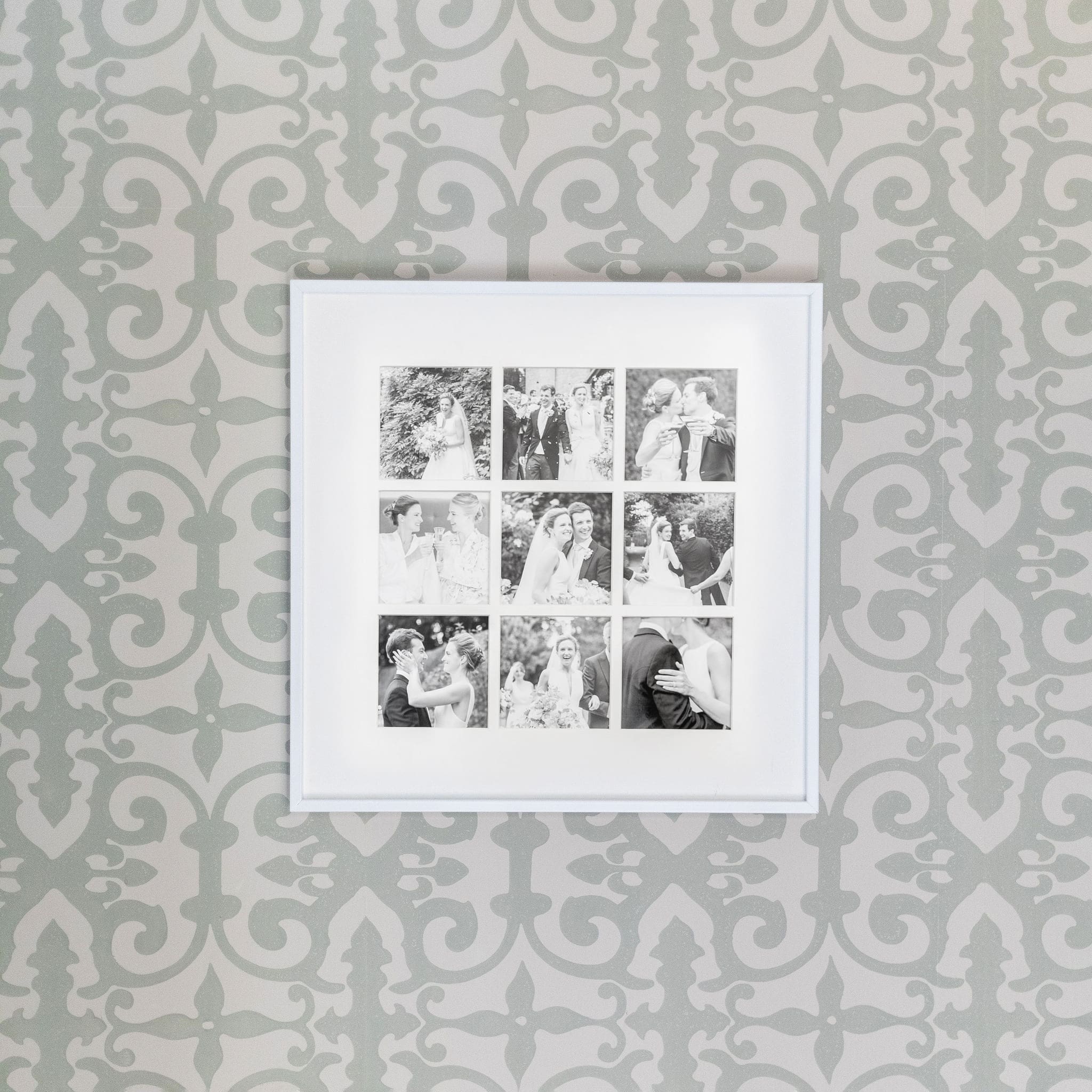 Nine Aperture White Wall Hanging Frame - Addison Ross Ltd UK