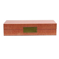 Orange Croc Box With Gold