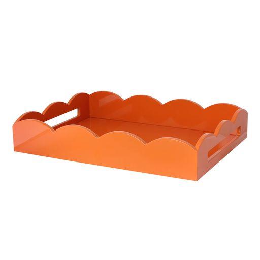 Orange Medium Lacquered Scallop Serving Tray – Addison Ross Ltd UK