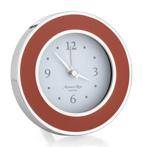 Orange & Silver Alarm Clock - Addison Ross Ltd UK