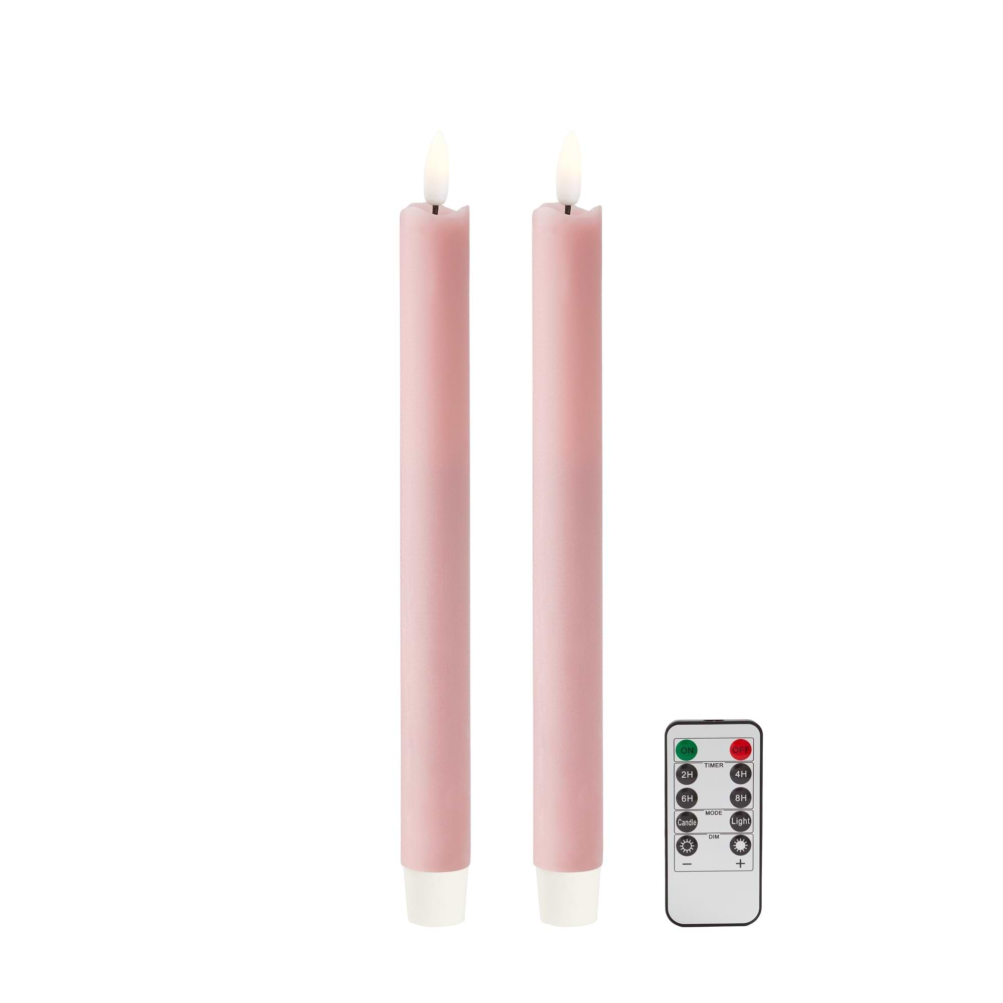 Pink LED Candles - Set of 2 - Addison Ross Ltd UK