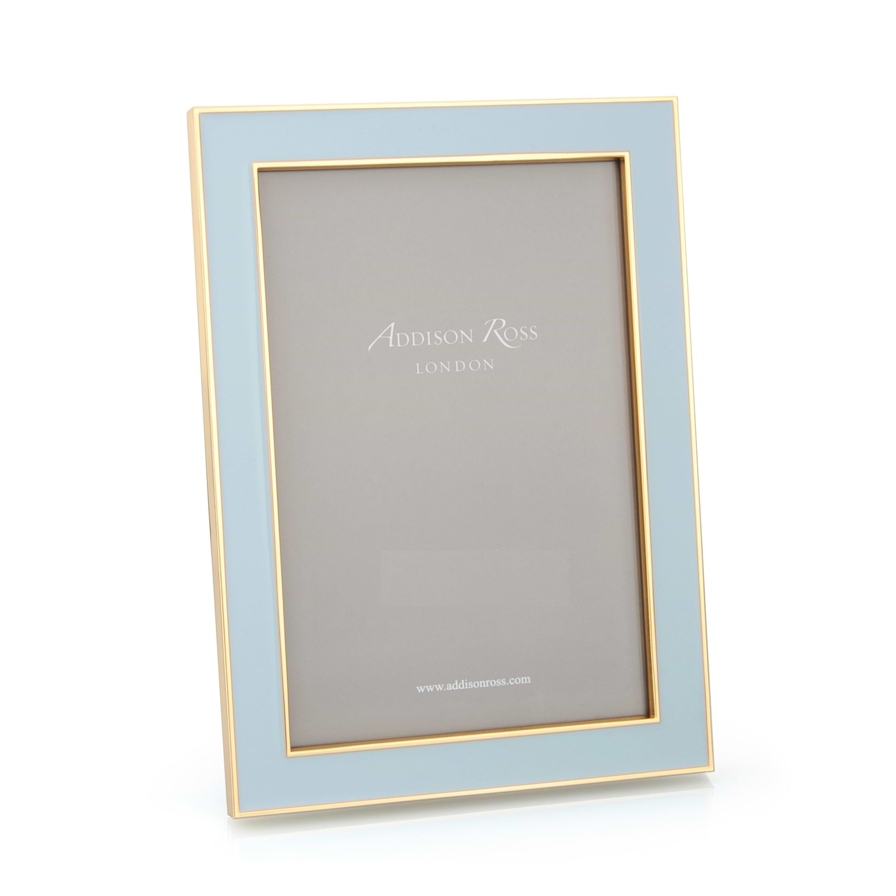 Powder Blue Enamel & Gold Frame - Addison Ross Ltd UK