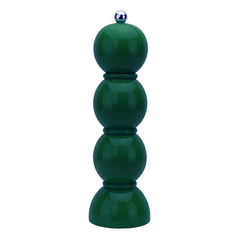 Racing Green Lacquer Bobbin Salt or Pepper Mill - Addison Ross Ltd UK