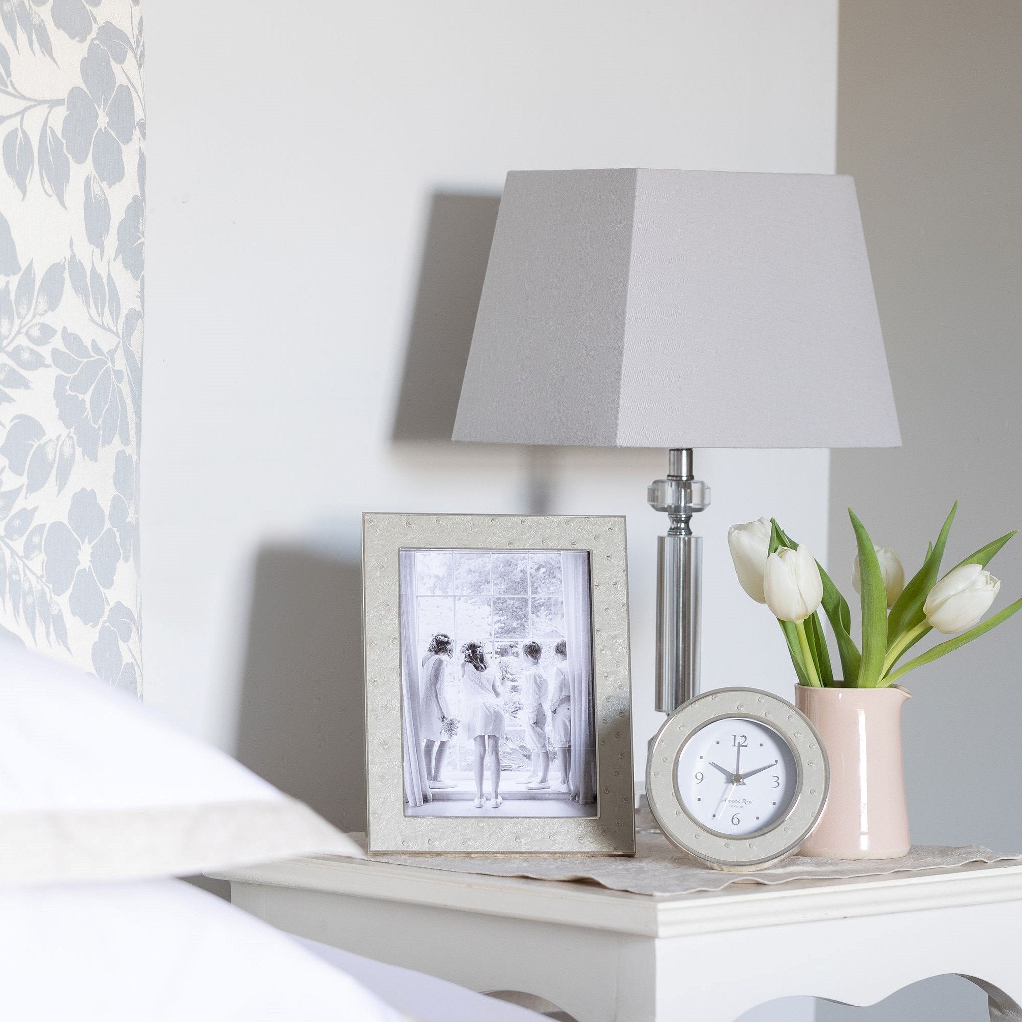 Shadow Ostrich & Silver Frame - Addison Ross Ltd UK