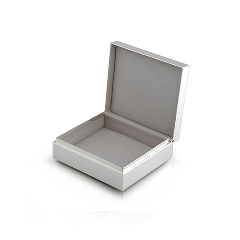 White Enamel & Silver Box - Addison Ross Ltd UK