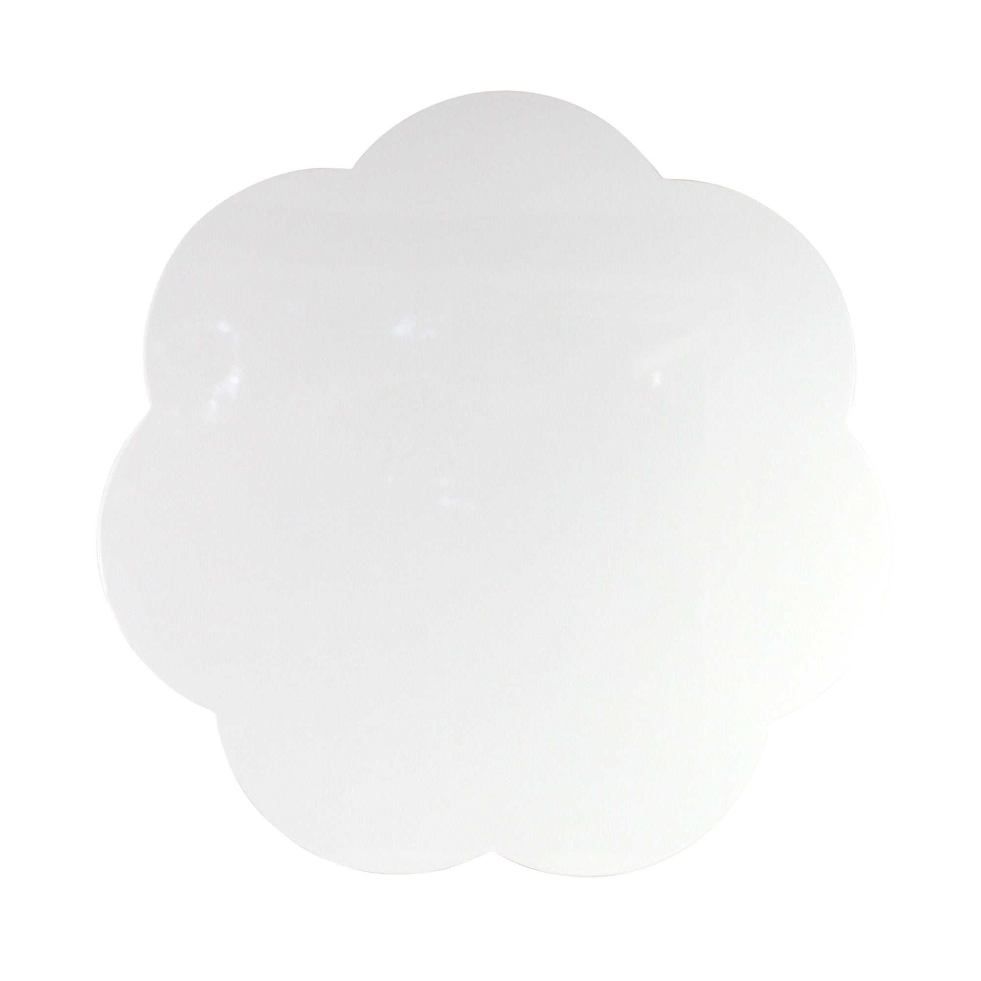 White Large Scallop Lacquer Placemats – Set of 4 - Addison Ross Ltd UK