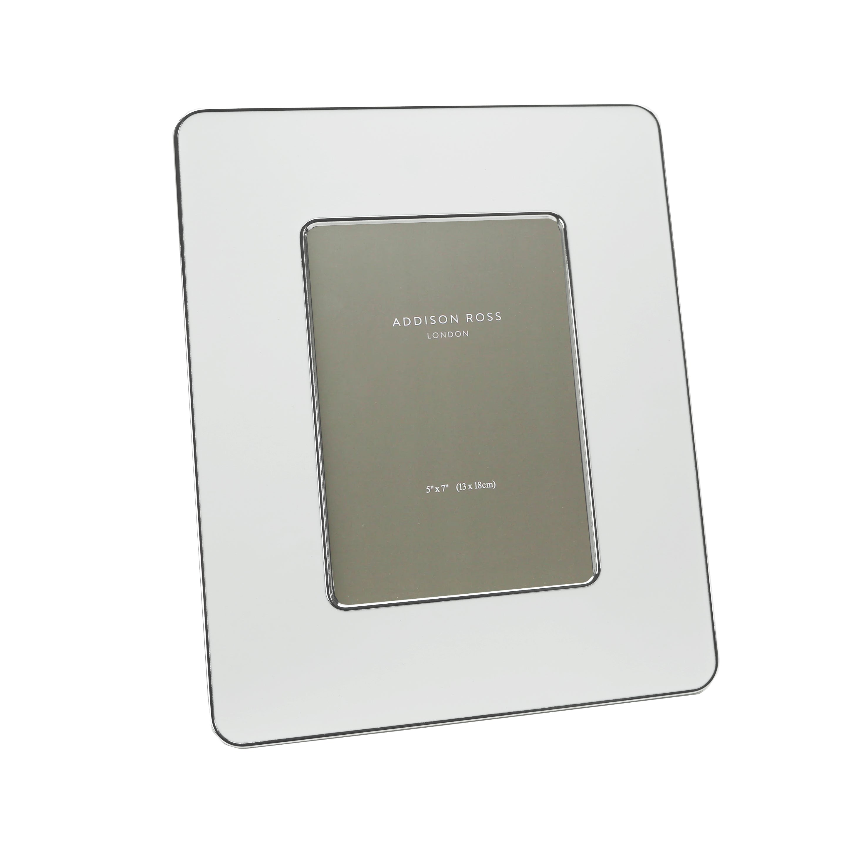 White & Silver Enamel Studio Photo Frame - Addison Ross Ltd UK