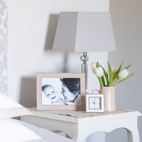 White & Silver Square Silent Alarm Clock - Addison Ross Ltd UK