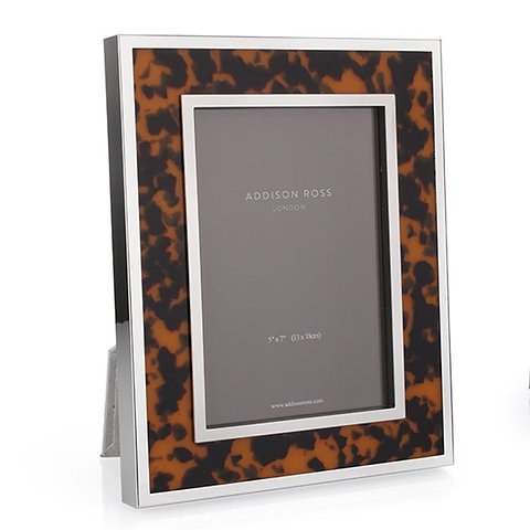 Windsor Tortoiseshell & Silver Photo Frame - Addison Ross Ltd UK
