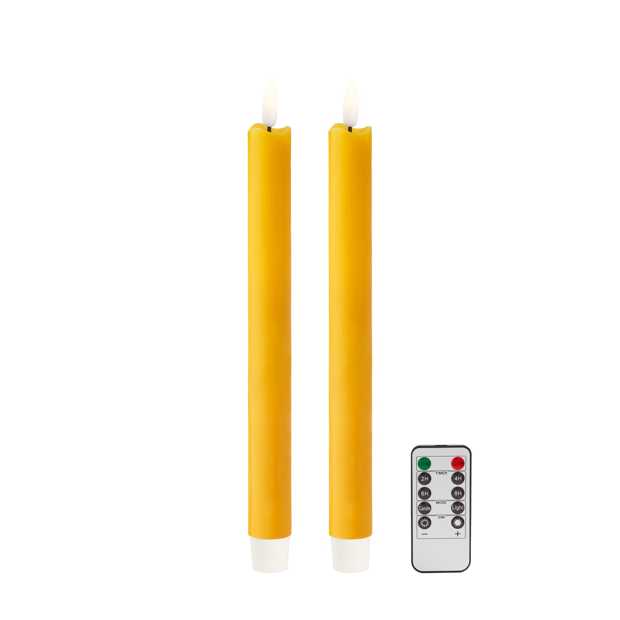 Yellow LED Candles - Set of 2 - Addison Ross Ltd UK