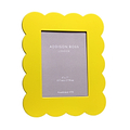 Yellow Scalloped Lacquer Photo Frame