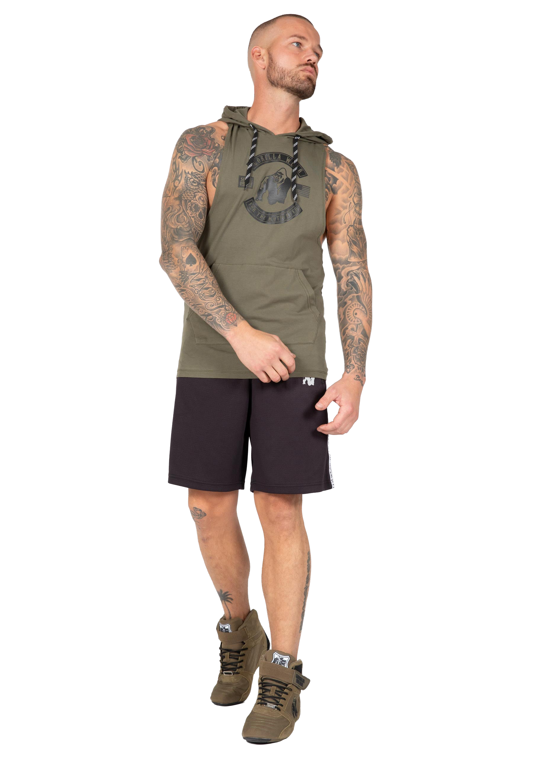 Lawrence Hooded Tank Top - Army Green