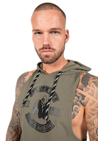Lawrence Hooded Tank Top - Army Green