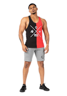 Sterling Stringer Tank Top - Black/Red