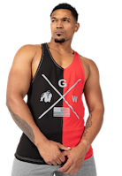 Sterling Stringer Tank Top - Black/Red