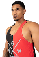Sterling Stringer Tank Top - Black/Red