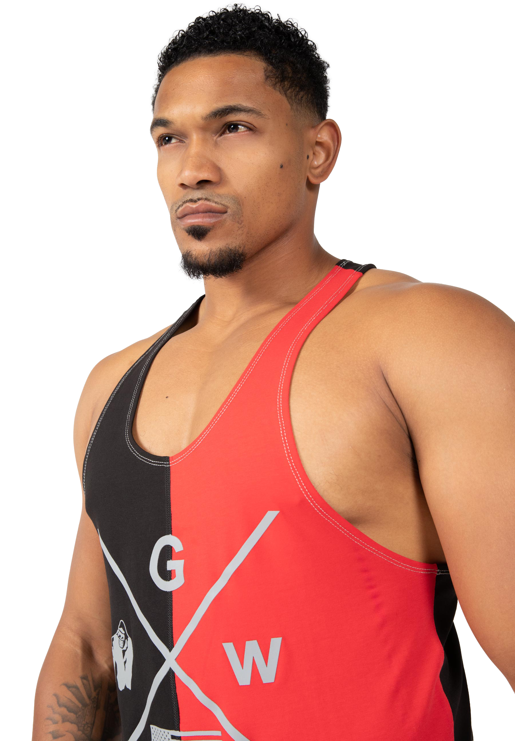 Sterling Stringer Tank Top - Black/Red