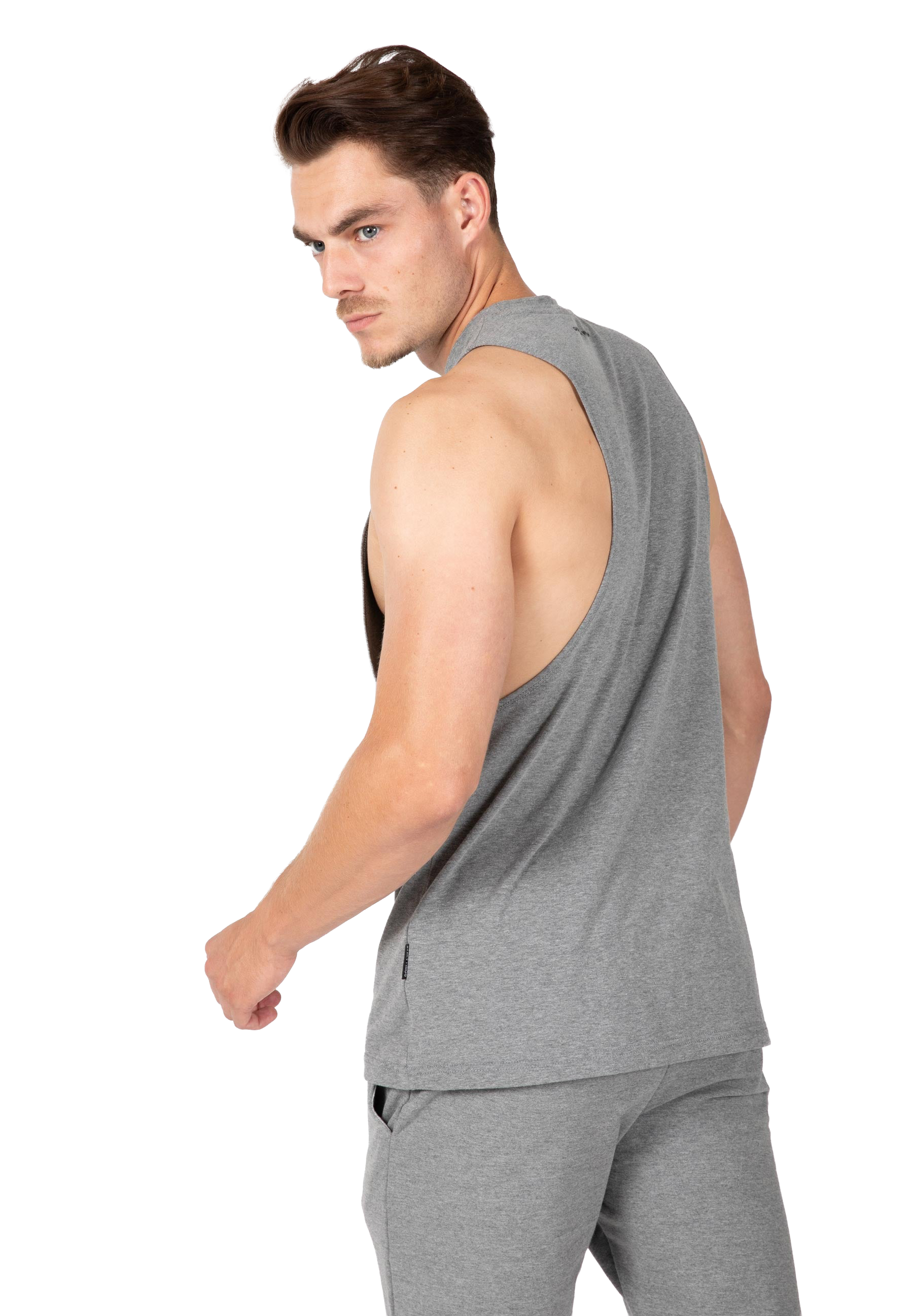 Cisco Drop Armhole Tank Top - Gray/Black