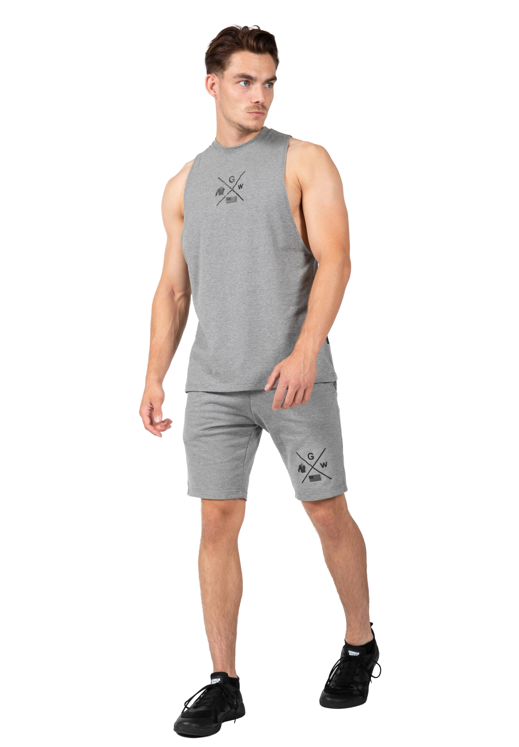 Cisco Drop Armhole Tank Top - Gray/Black