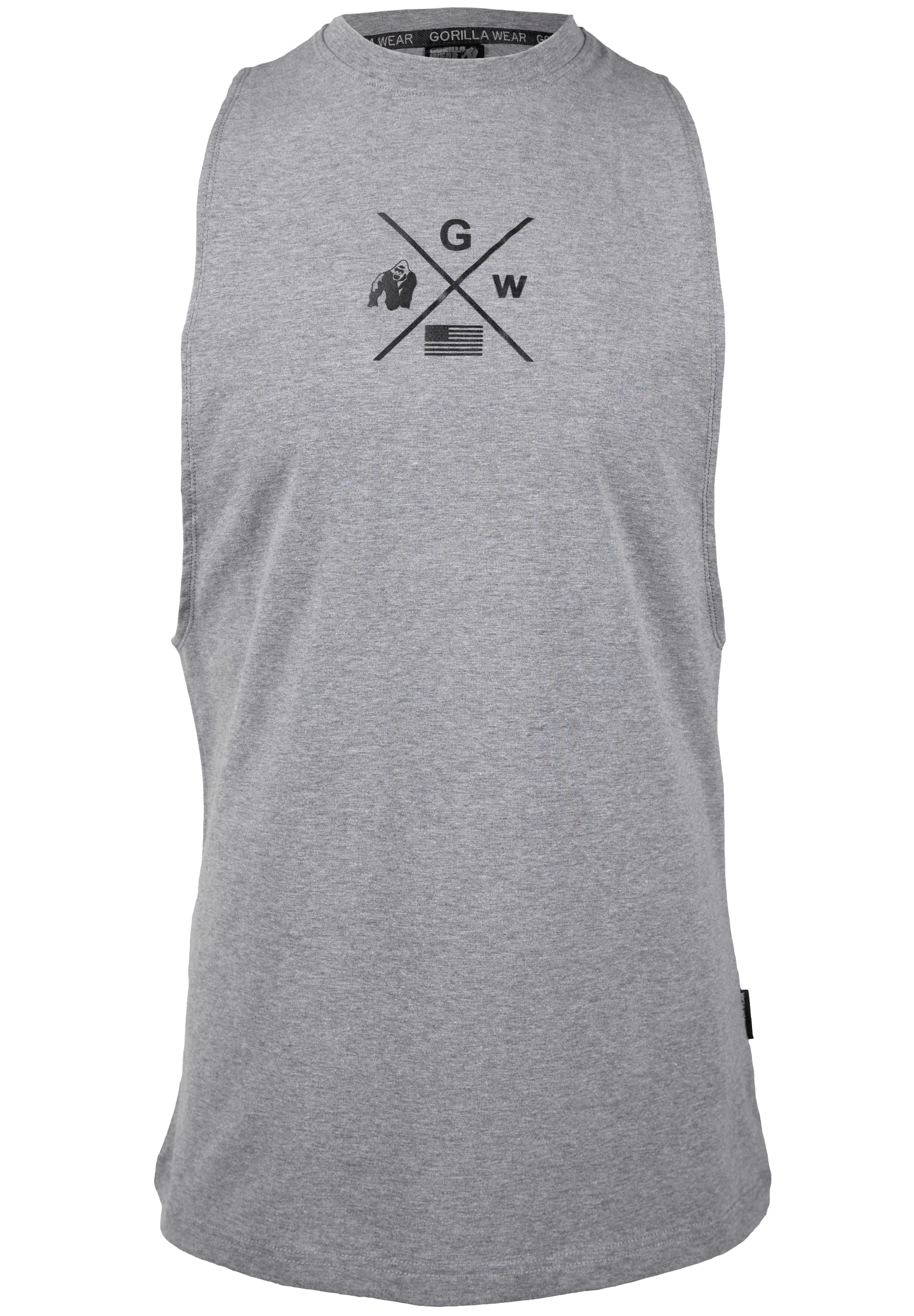 Cisco Drop Armhole Tank Top - Gray/Black