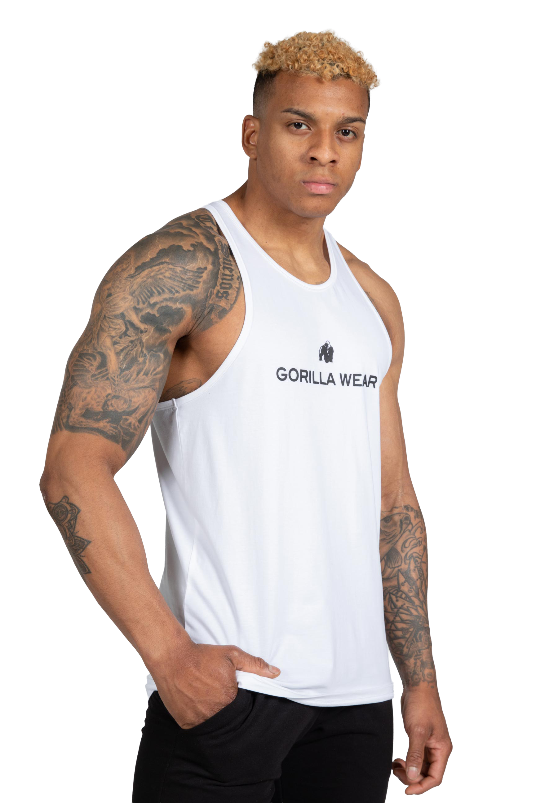 Carter Stretch Tank Top - White