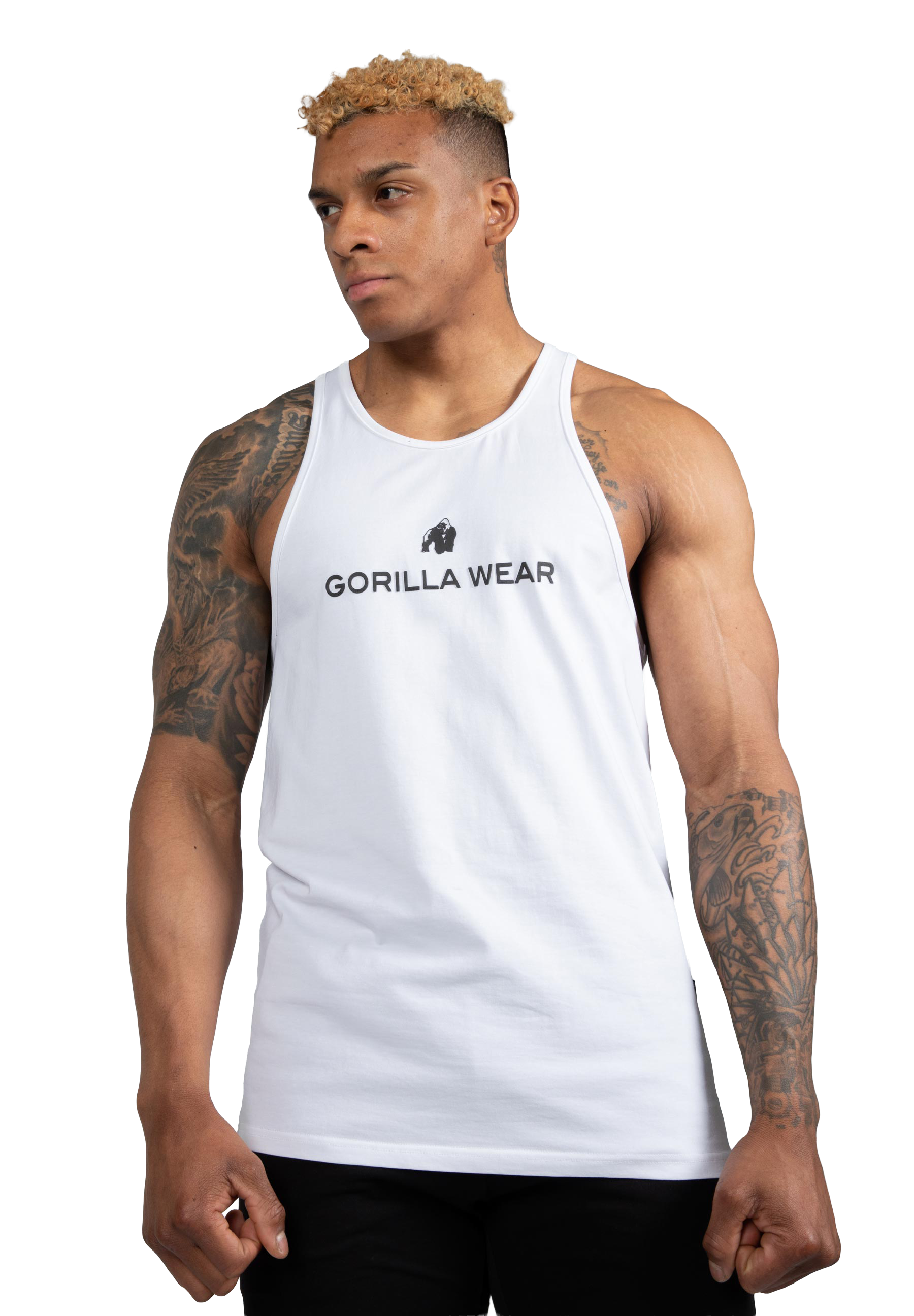 Carter Stretch Tank Top - White