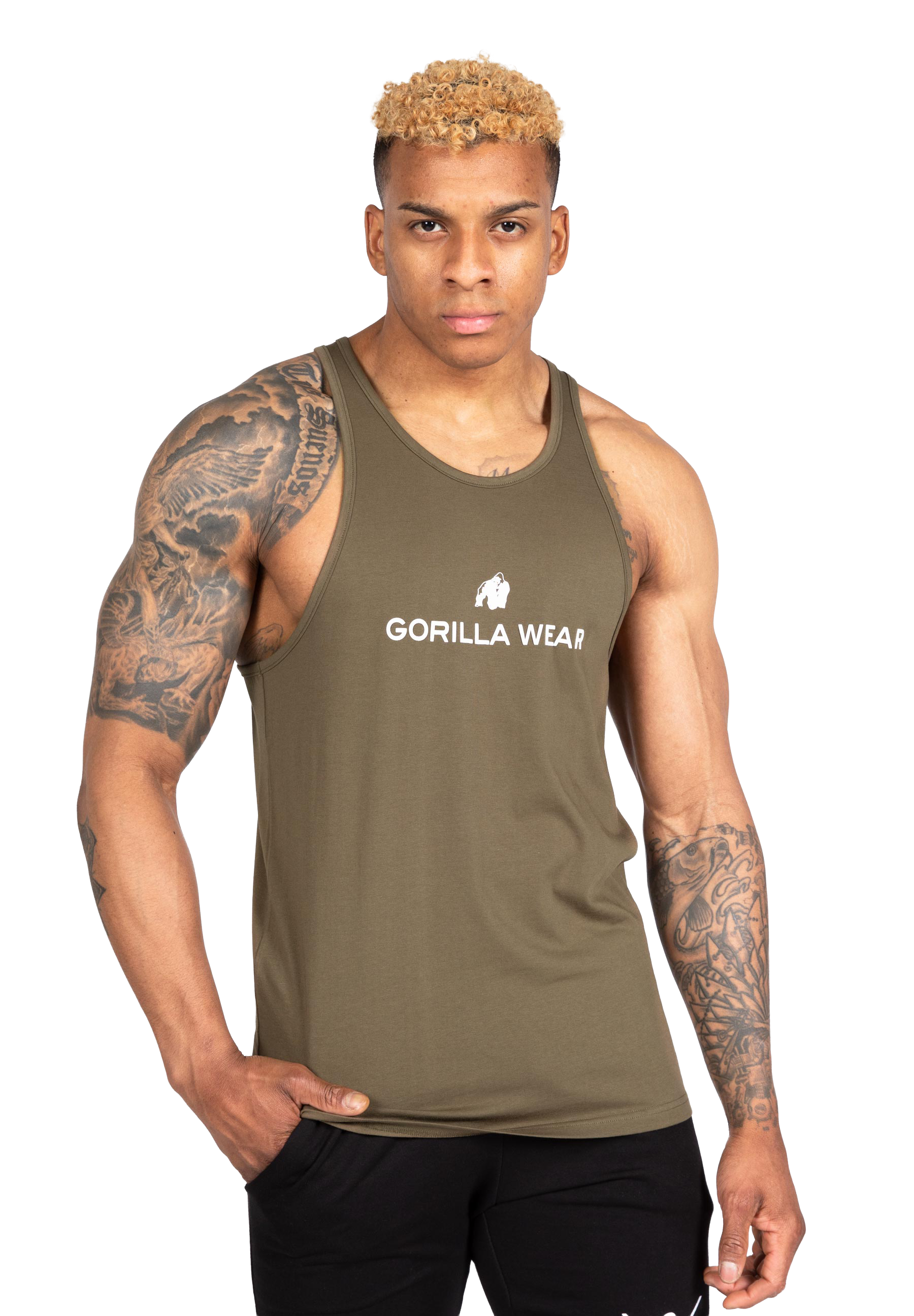 Carter Stretch Tank Top - Army Green