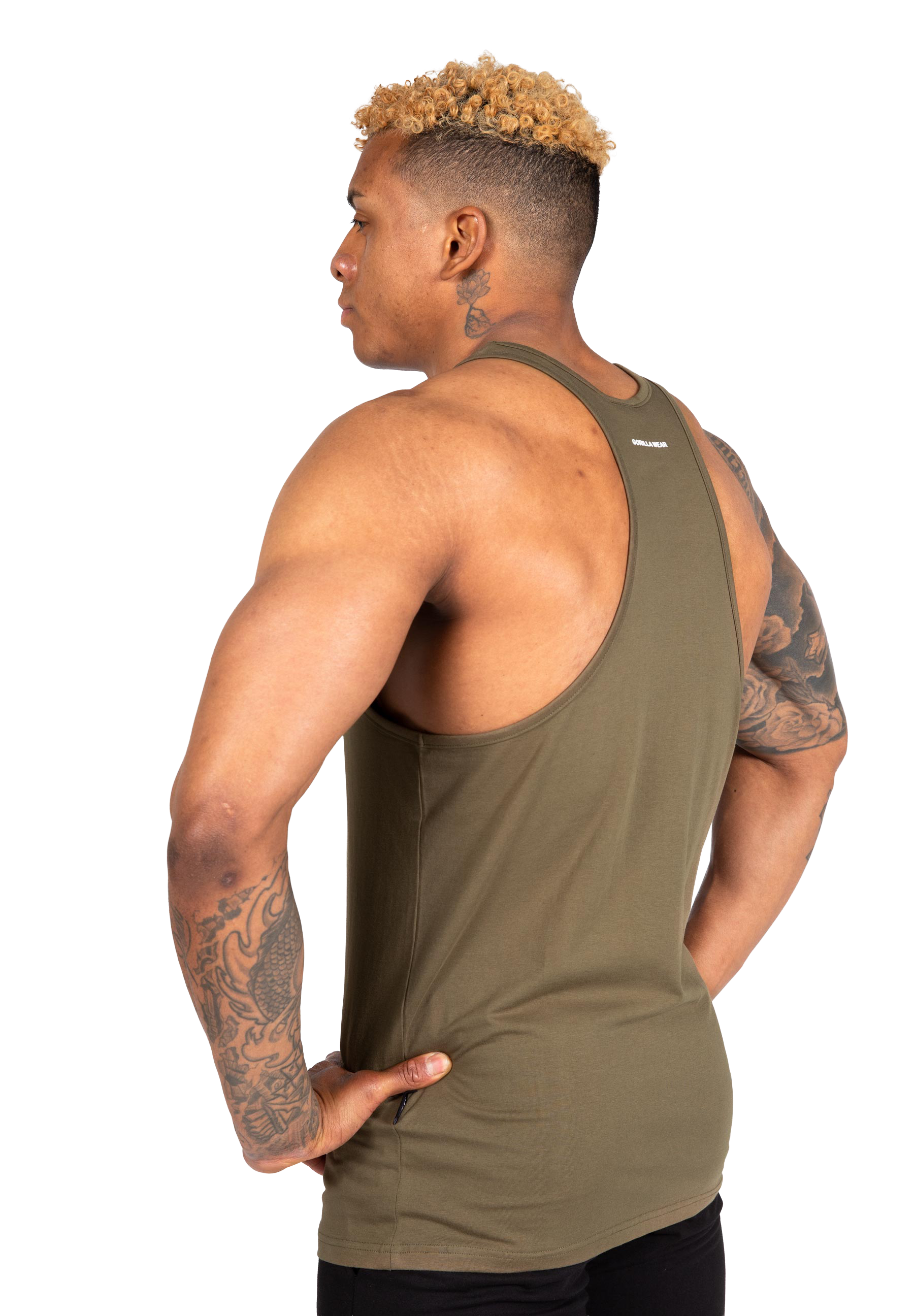 Carter Stretch Tank Top - Army Green