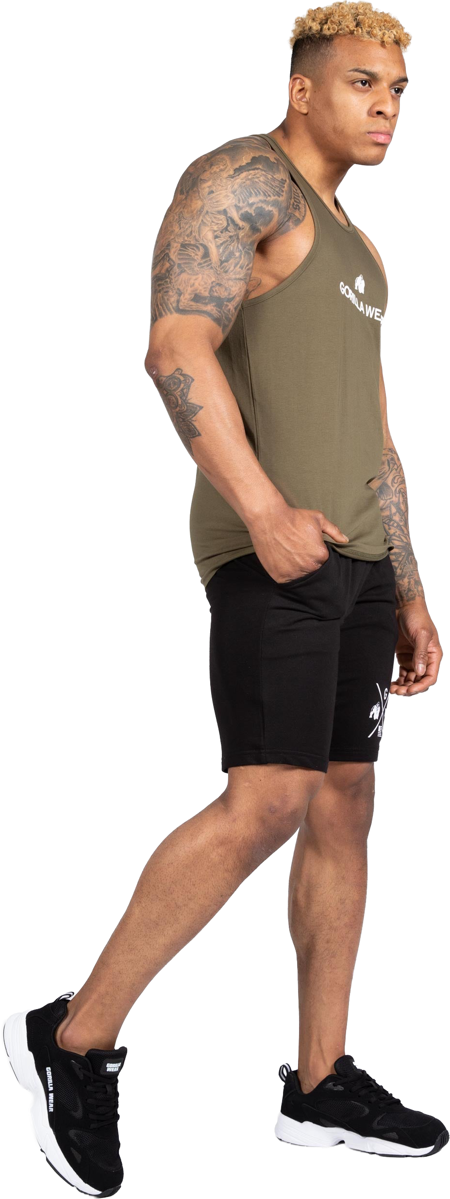 Carter Stretch Tank Top - Army Green