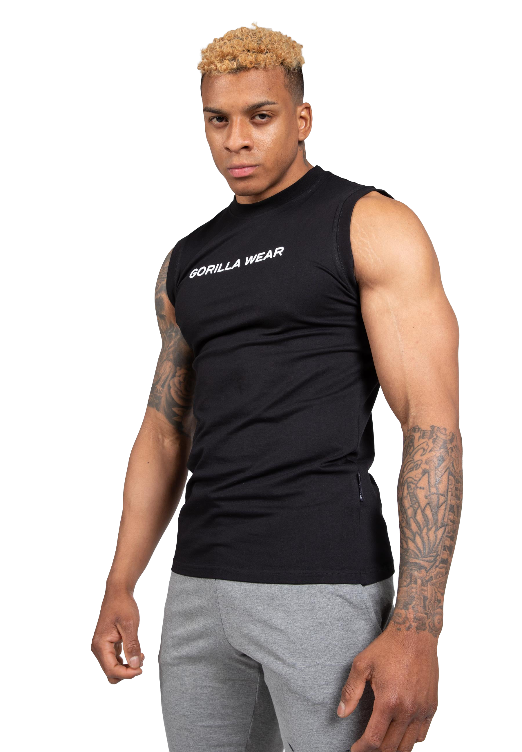 Sorrento Sleeveless T-Shirt - Black