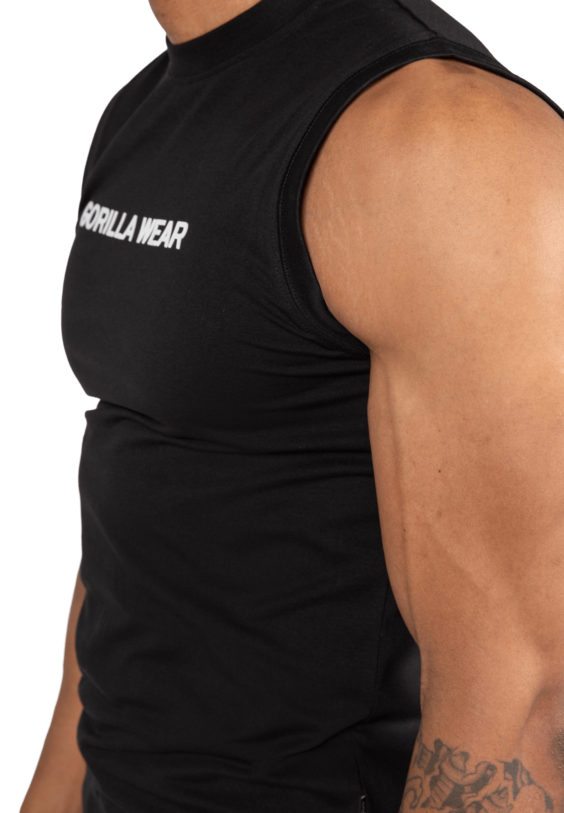Sorrento Sleeveless T-Shirt - Black