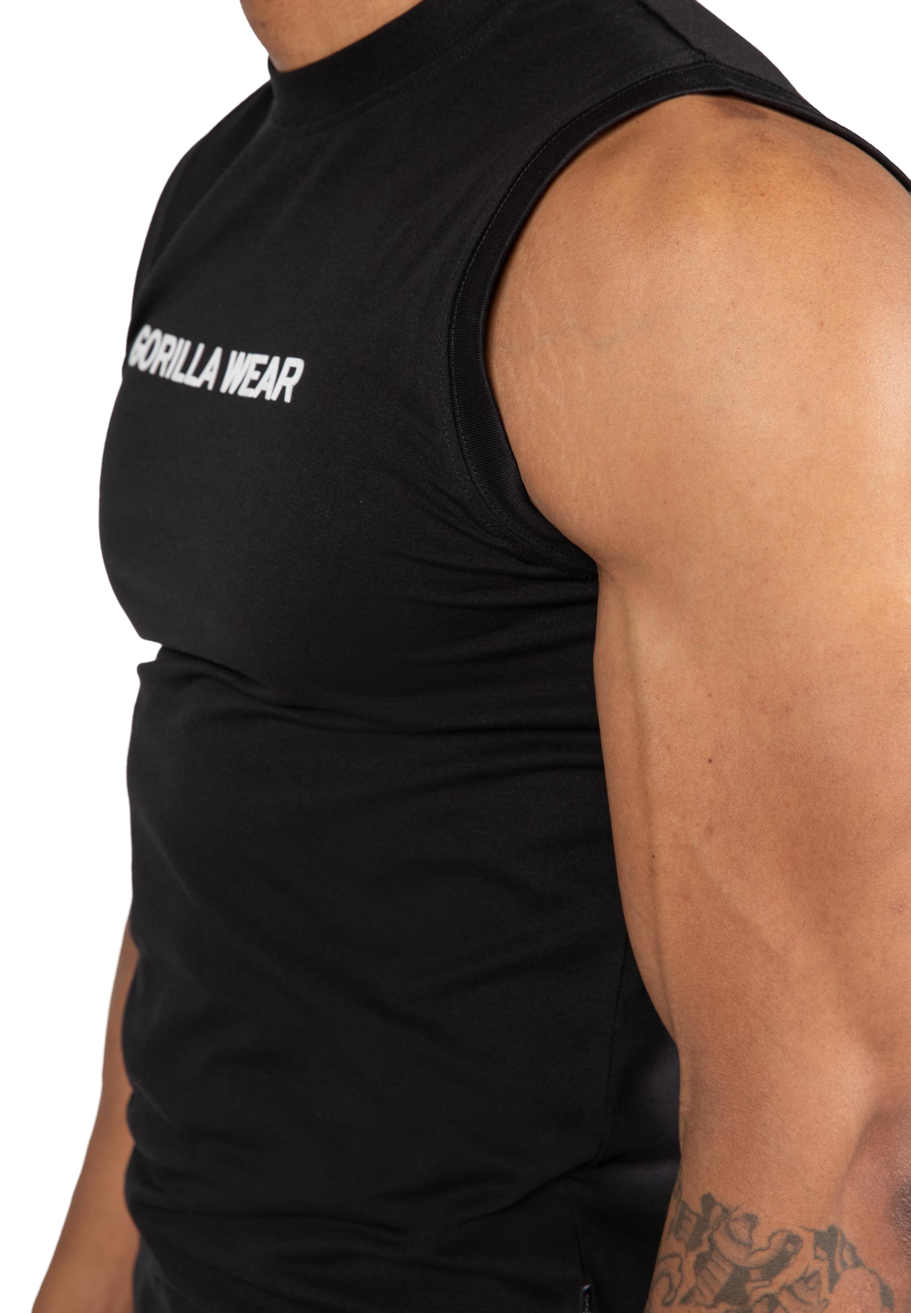 Sorrento Sleeveless T-Shirt - Black