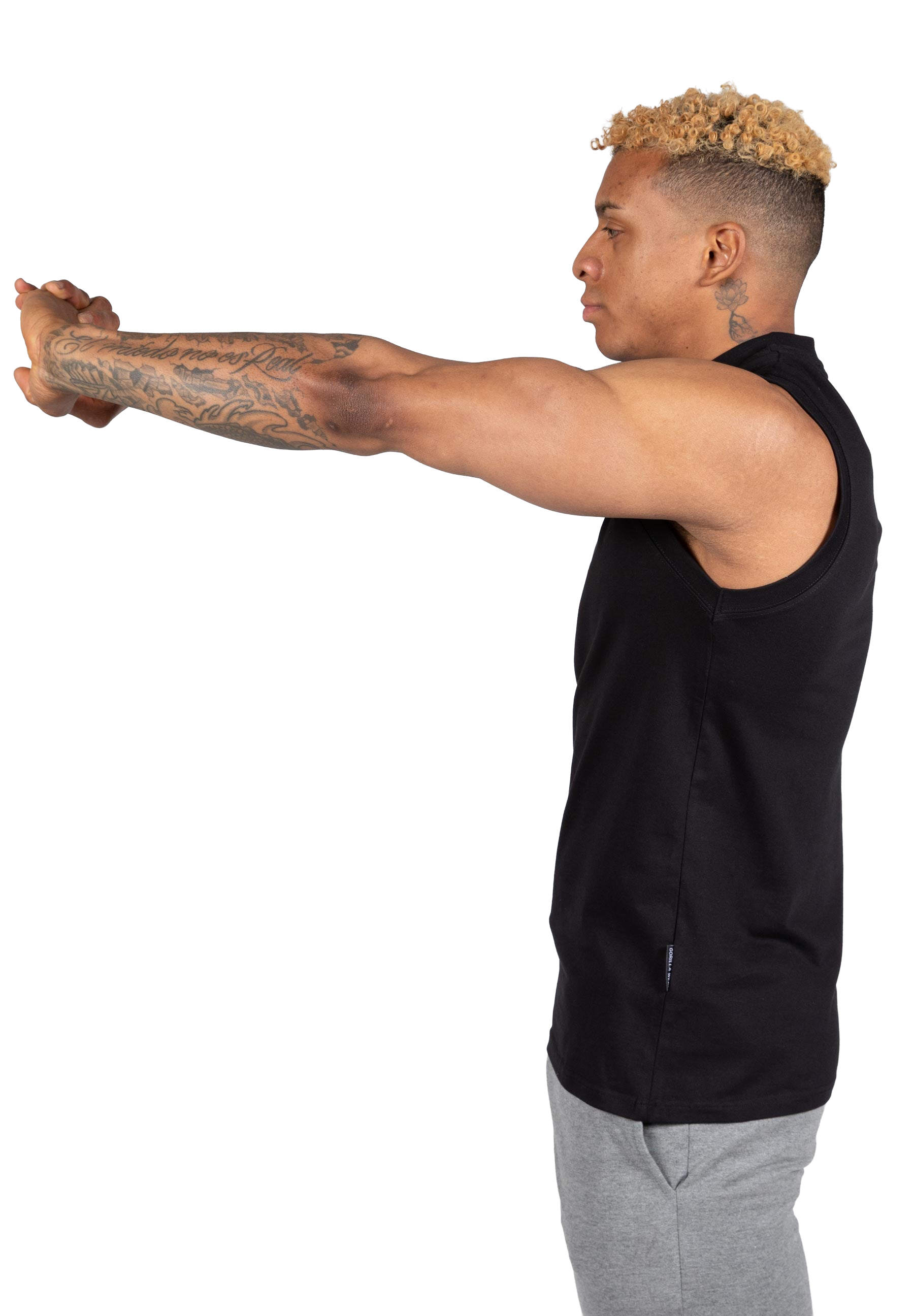 Sorrento Sleeveless T-Shirt - Black