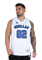 San Mateo Jersey Tank Top - White/Blue