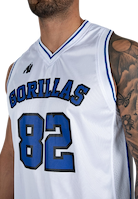 San Mateo Jersey Tank Top - White/Blue