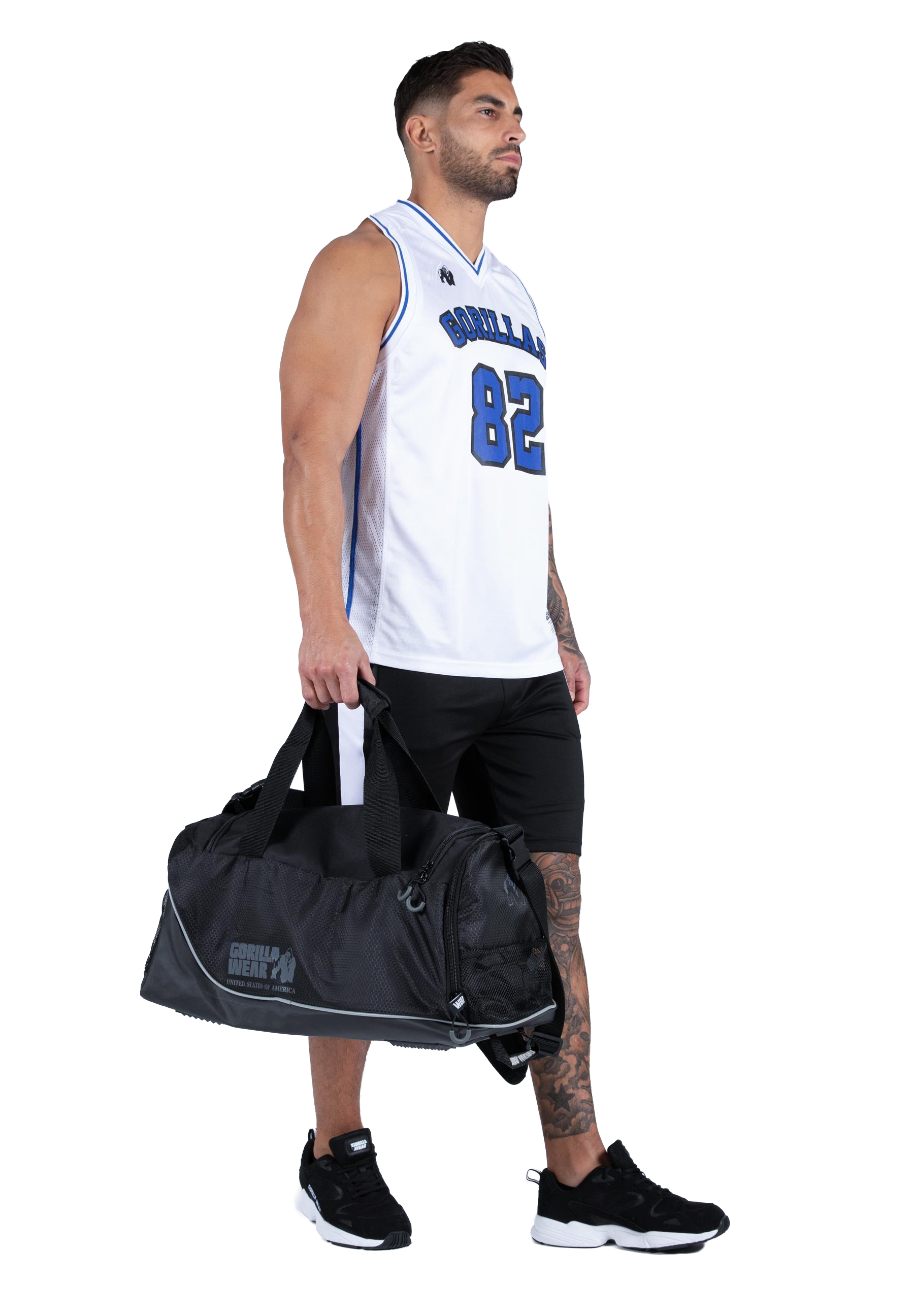 San Mateo Jersey Tank Top - White/Blue